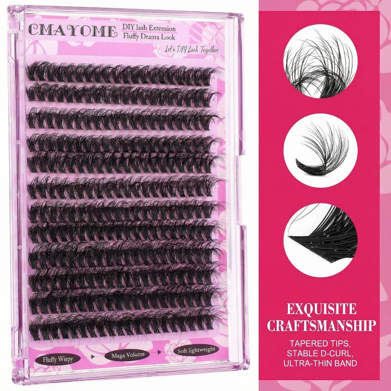 Eyelash Extension Last - Wispy D Curl Cluster Lashes 14-18mm