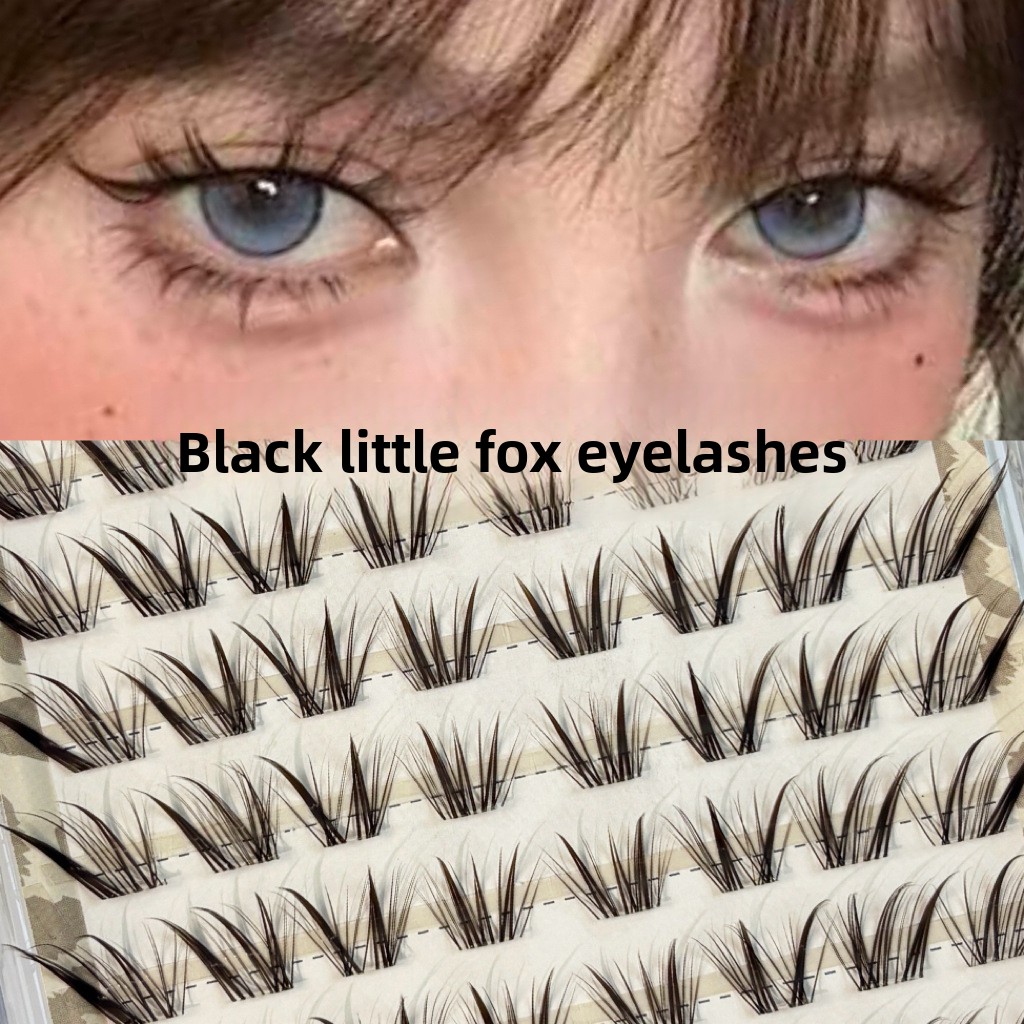 Glueless Fox Eye False Eyelash - Eyelash Extension Fox Eye 评论和价格