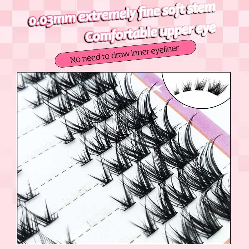 Fox False Eyelashes 1 box 80 B - Eyelash Extension Fox Eye 评论和价格