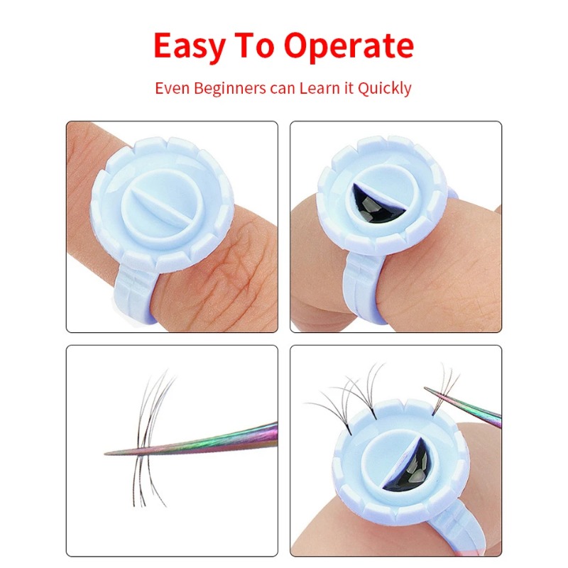 100 Pcs Disposable Eyelash Glu - Eyelash Extension Last 评论和价格