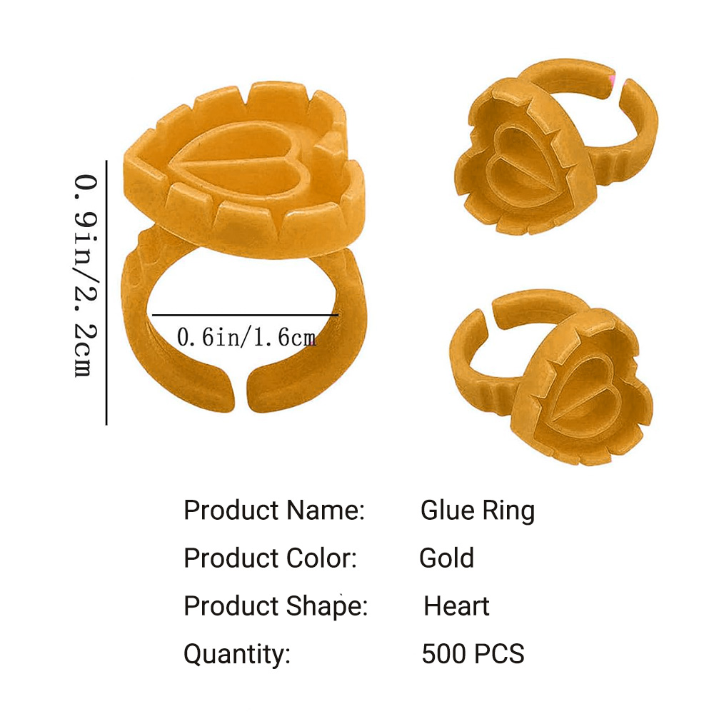 500PCS Glue Rings for Lash Ext - Eyelash Extension Last 评论和价格