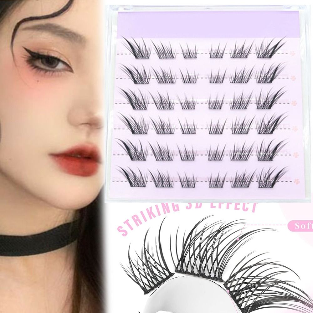 New 3D Cat Eye Self Adhesive L - Eyelash Extension Fox Eye 评论和价格