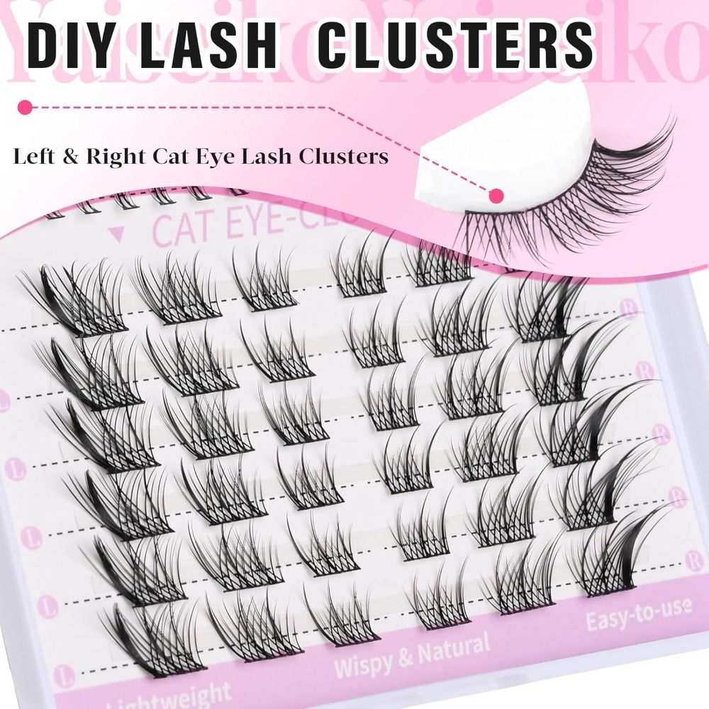 New 3D Cat Eye Self Adhesive L - Eyelash Extension Fox Eye 评论和价格