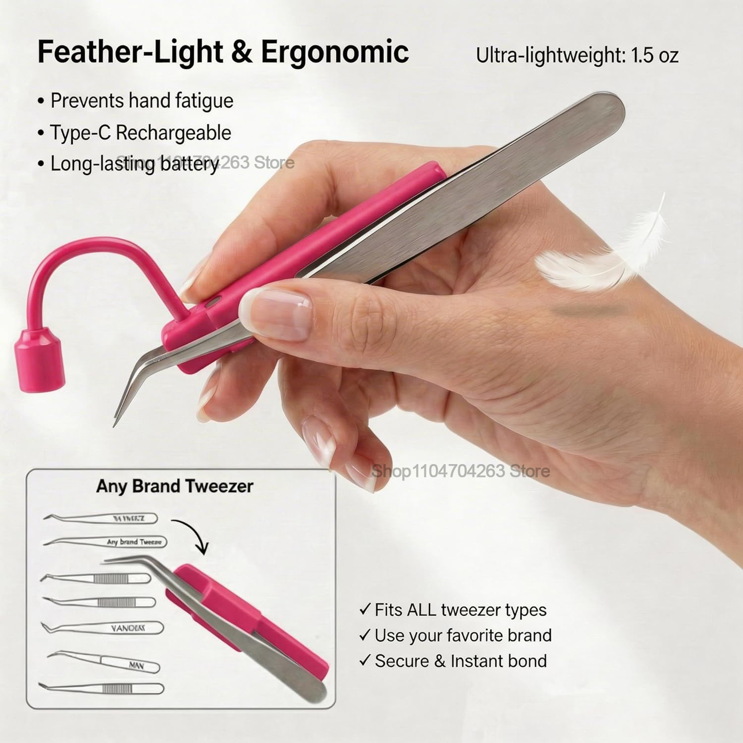 Mini UV Lash Light 180° Rotati - Eyelash Extension Led 评论和价格