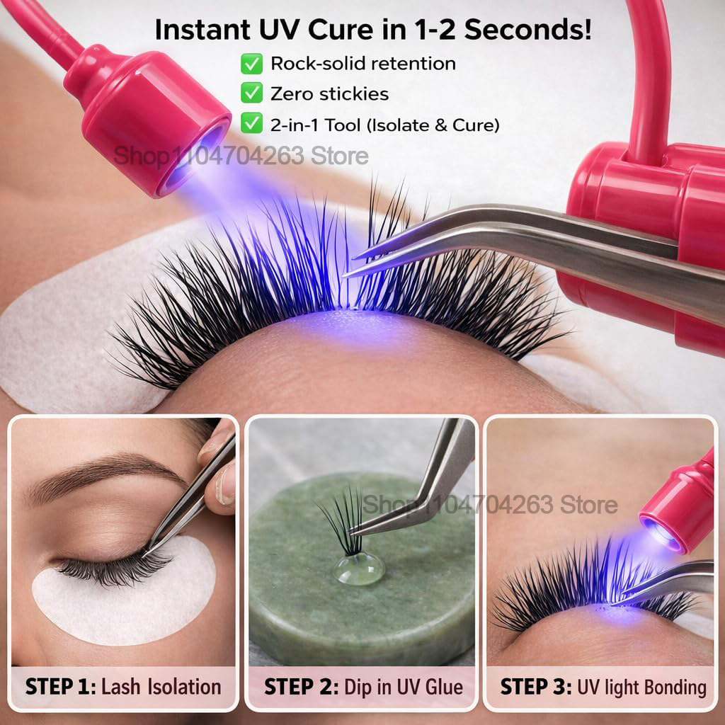 Mini UV Lash Light 180° Rotati - Eyelash Extension Led 评论和价格