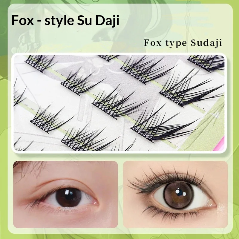 Voluminous Glue-free Self-adhe - Eyelash Extension Fox Eye 评论和价格
