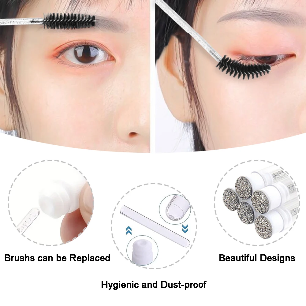 40Pcs/Set Foam Bottle Brush 60 - Eyelash Extension Foam Cleanser 评论和价格