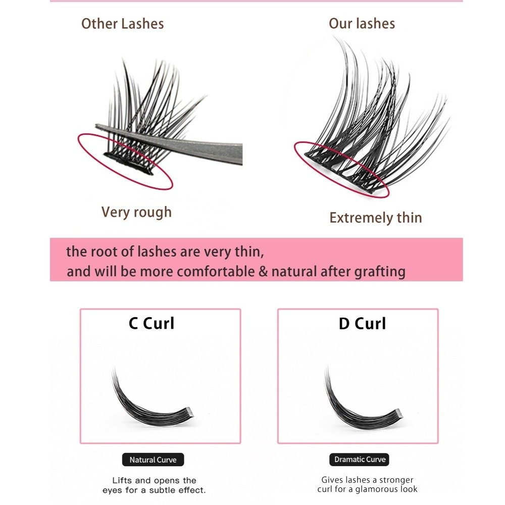 Natural Look DIY Lashes Extens - Eyelash Extension Last 评论和价格