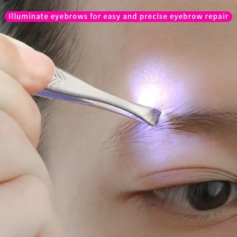 1/2pcs Eyebrow Tweezer with LE - Eyelash Extension Led 评论和价格