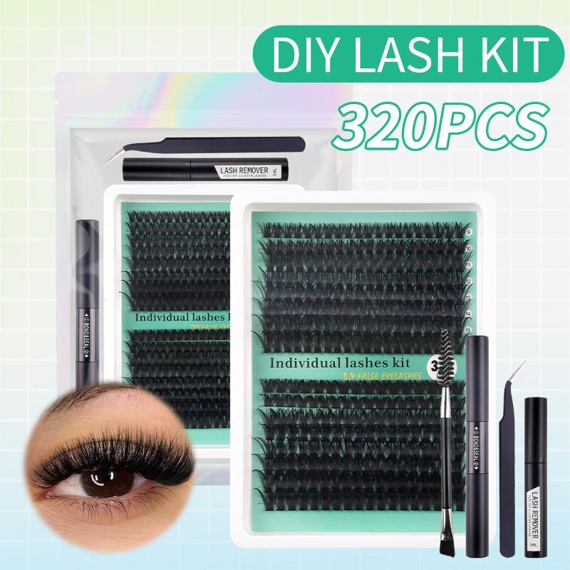 DIY 5D Fluffy Lash Clusters 32 - Eyelash Extension No 9 评论和价格