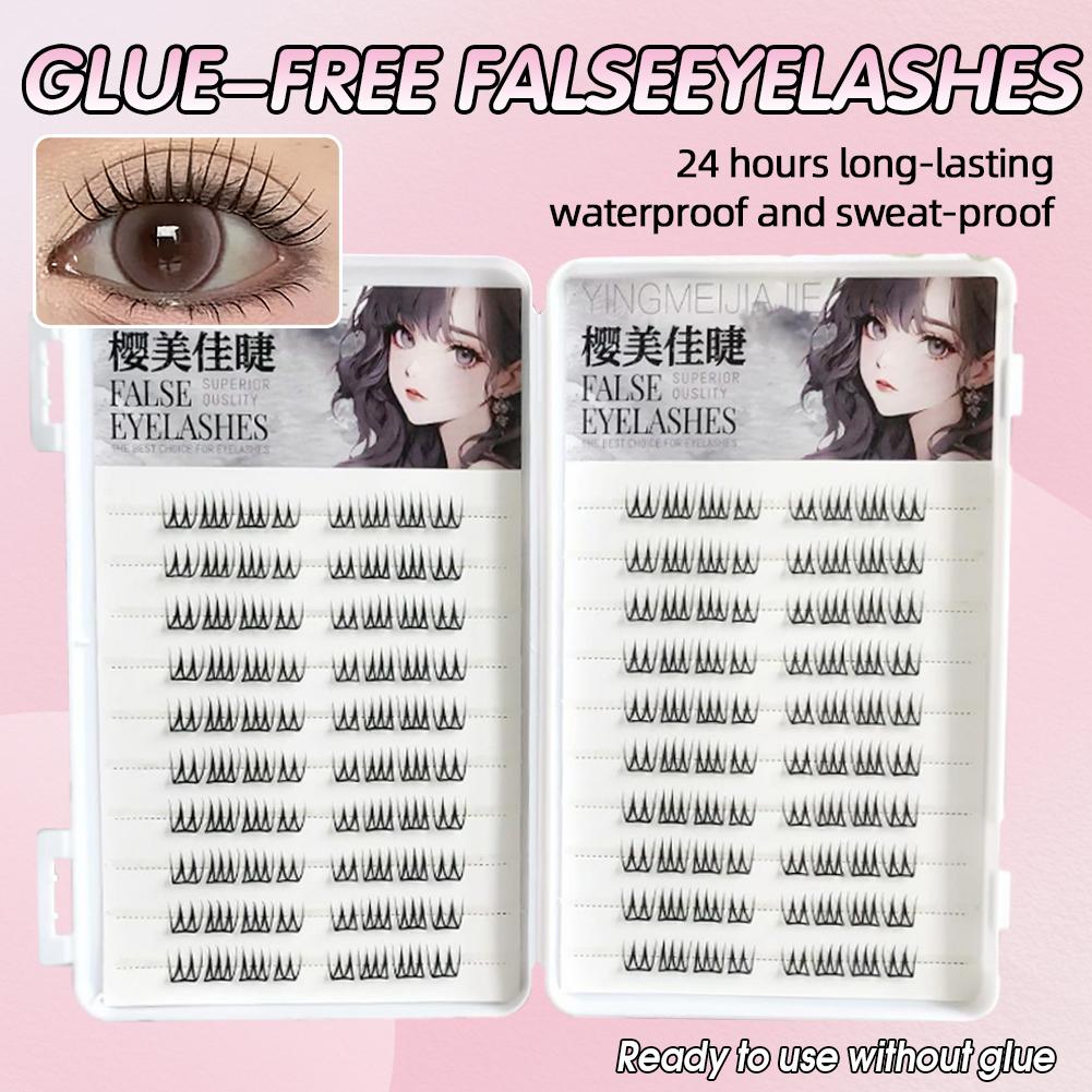 U Shape Glue-free False Eyelas - Eyelash Extension Last 评论和价格