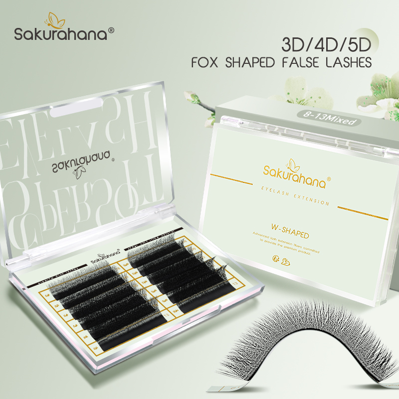 SAKURAHANA Fox 3D 4D 5D Shaped - Eyelash Extension Fox Eye 评论和价格