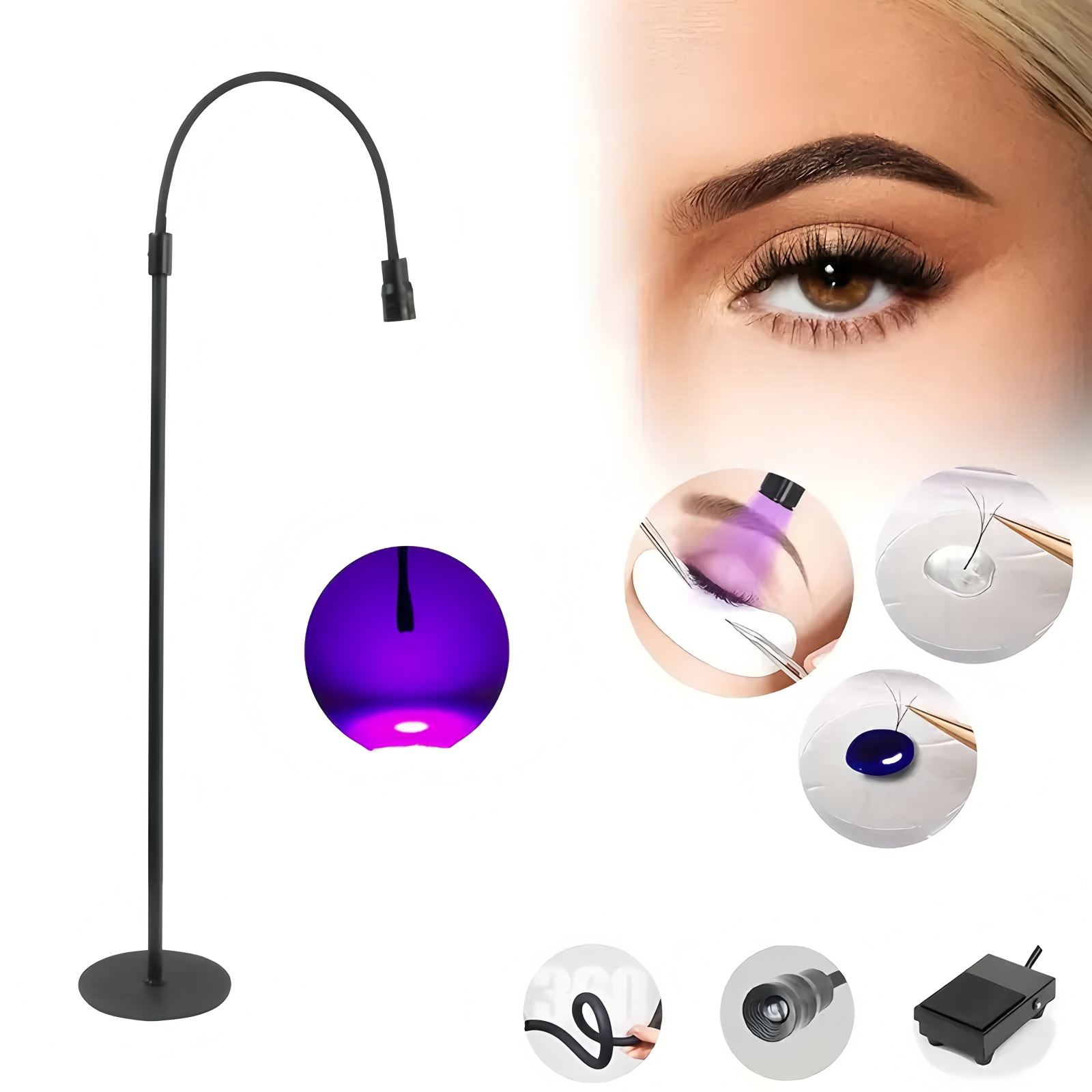 LED 5W Lash Light Floor Standi - Eyelash Extension Led 评论和价格