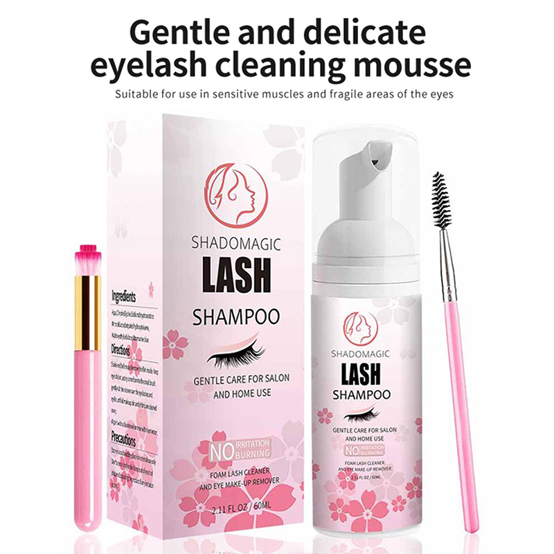 Lash Shampoo 60ML Fast Eyelash - Eyelash Extension Foam Cleanser 评论和价格