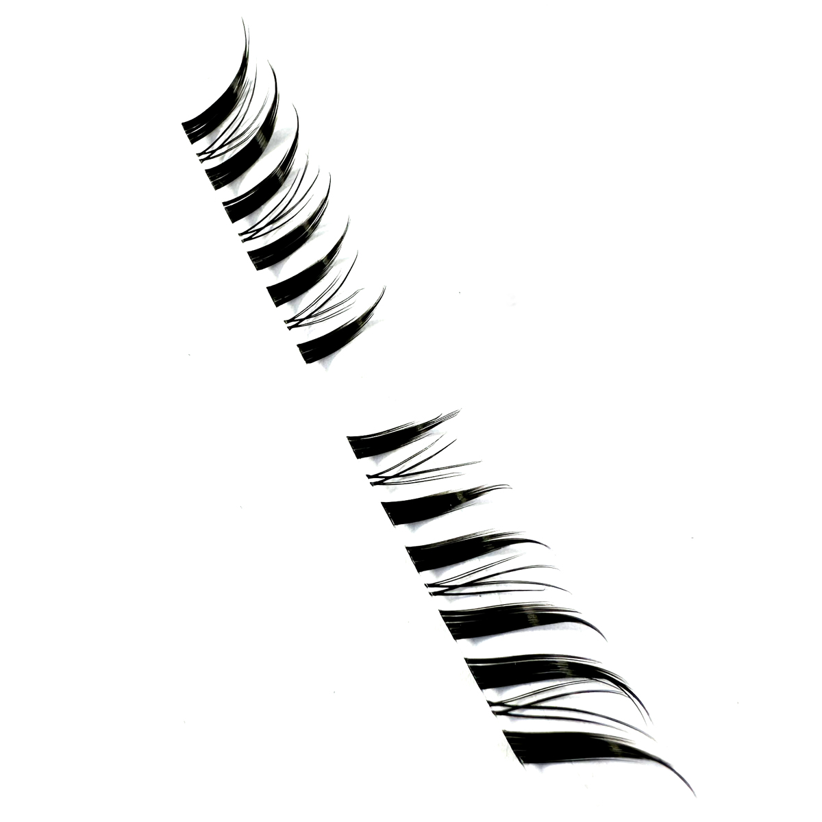 10 Rows Segmented Lashes Fox F - Eyelash Extension Fox Eye 评论和价格