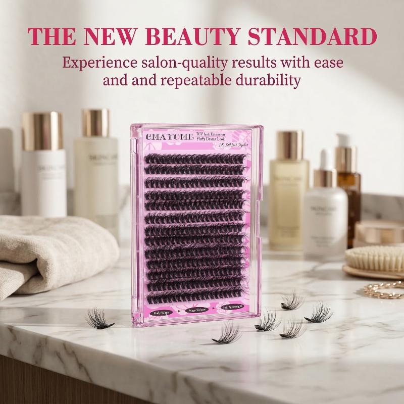 Wispy D Curl Cluster Lashes 14 - Eyelash Extension Last 评论和价格