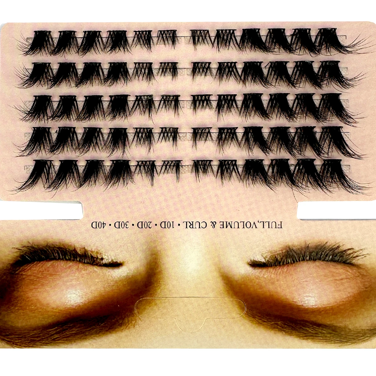 Mix 3D Fluffy Single Cluster E - Eyelash Extension Fox Eye 评论和价格