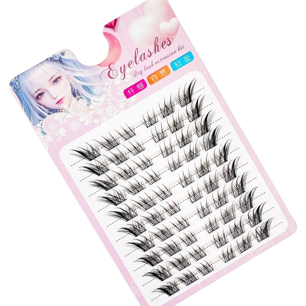 Women Beauty 3D Cat Eye Cluste - Eyelash Extension Fox Eye 评论和价格