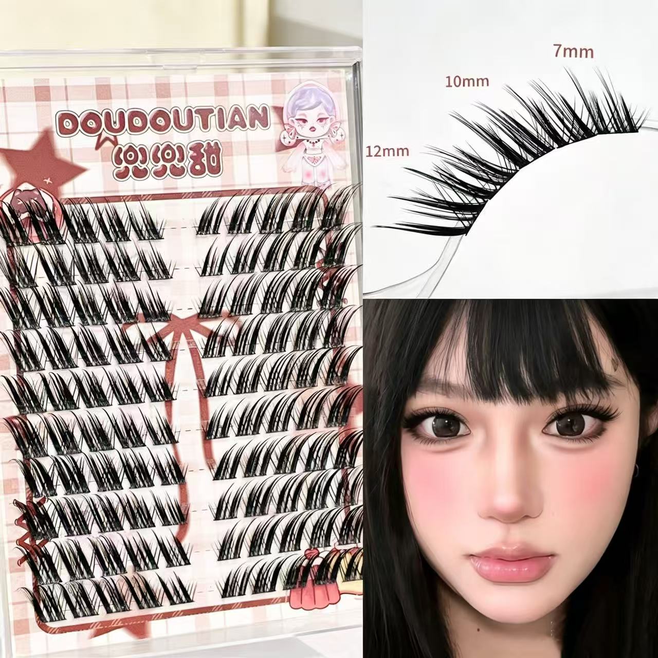 Doudoutian Fox-Style Winged Ey - Eyelash Extension Douyin 评论和价格